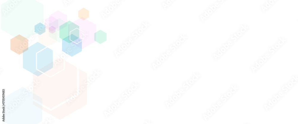 Aufkleber vector hexagons pattern. geometric abstract background with simple hexagonal elements. medical, tech