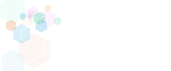 Vector hexagons pattern. Geometric abstract background with simple hexagonal elements. Medical, technology or science design