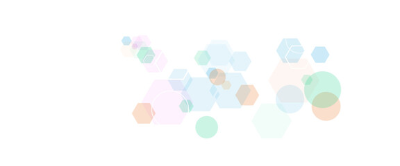 Vector hexagons pattern. Geometric abstract background with simple hexagonal elements. Medical, technology or science design