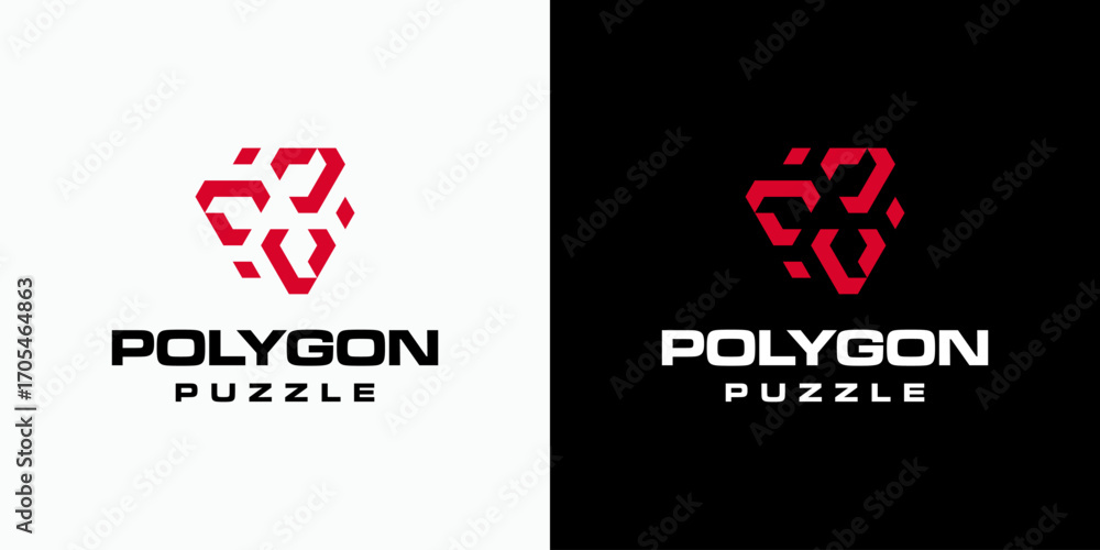 Poster a hexagonal, triple v initial rotation vector logo design with a modern, simple, clean, and abstract
