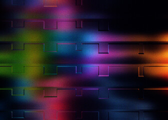 Abstract digital art with vibrant colors and dynamic light streaks.