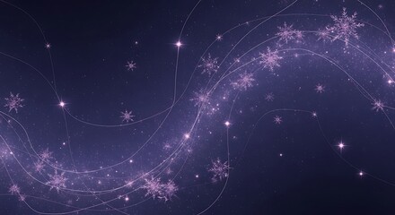 Abstract Winter Snowflake Design.