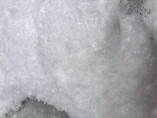 Abstract Close-Up of a Mound of Freshly Fallen Snow