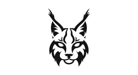 Stylized Lynx Head Vector Illustration.