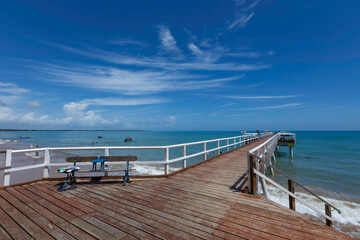 Obraz premium pier on the beach