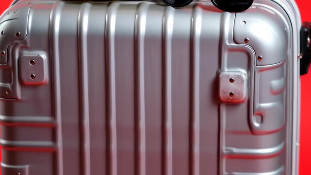 Travel Ready: Close-Up of Suitcase with Hat and Sunglasses for Vacation