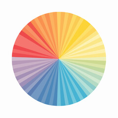 Obraz premium Colorful Circular Gradient Spectrum Design