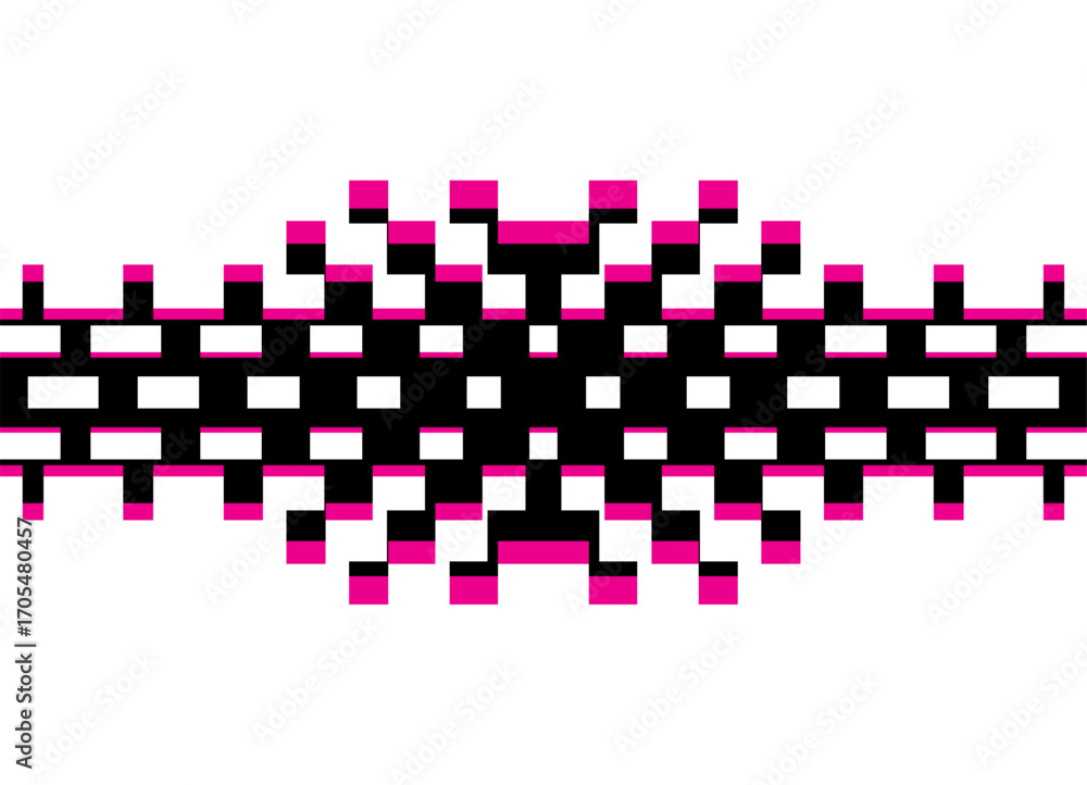 Poster vector pattern of black and purple abstract pixels on a white background. design element. vector bac