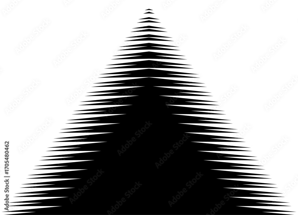 Aufkleber vector pattern of triangular shape with transition from black to white. design element. striped vect