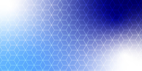 Hexagonal abstract metal background with light. graphic ornament. Stylish luxury Arabian ornament. Elegant design. Vector blue and white geometric line texture. minimal geometric