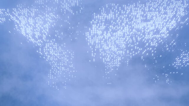 Global network connection and data connection concept.Globe nature and eco friendly environment, World environment.World communication technology.International trade.3d background 4k loop.3d render.