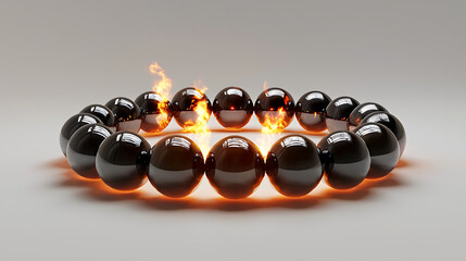 Circular fire pit