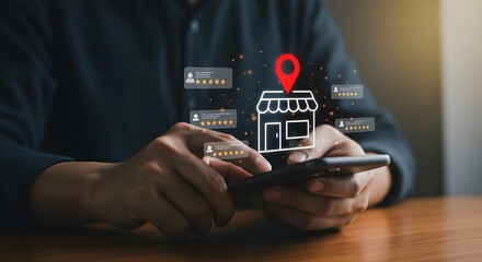 Local Business SEO and Online Reputation Management with Customer Reviews and Smartphone Interaction

