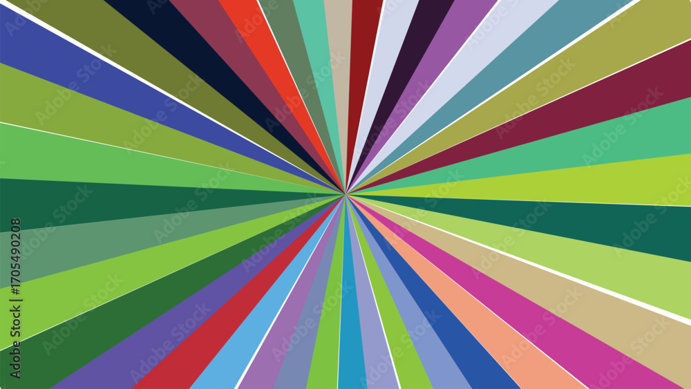 Poster colorful abstract burst background design radiating from the center creating a visually dynamic and 