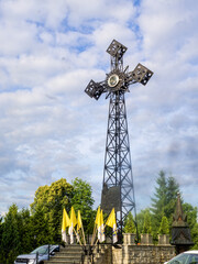 Chapel of the Sacred Heart of Jesus in Jaszczur&oacute;wka, located in Zakopane, Poland. This wooden chapel is an iconic example of the so-called Zakopane style, designed by Stanisław Witkiewicz. 