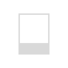 Fototapeta premium Blank Polaroid Photo Frame Template isolated on transparent background
