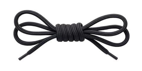 Black Shoelace or Rope in Loose Random Loops, Isolated on Transparent Background
Realistic Tangled Black String or Lace with Loops – Transparent PNG Object