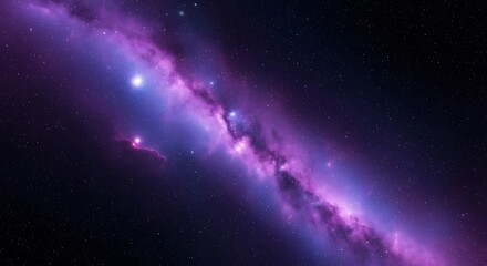 Milky Way Galaxy Cosmic Nebula.