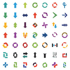 set vector icon arrow graphic illustration editable