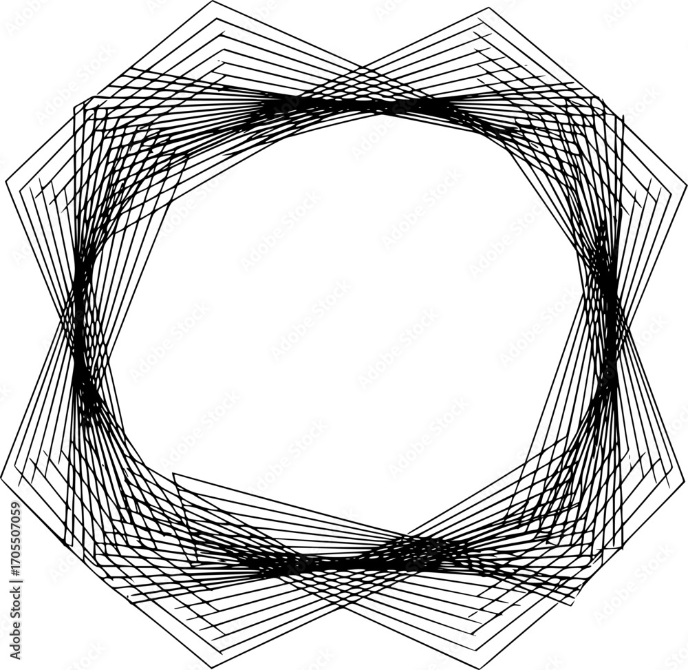 Poster modern geometric line frame collection – minimal linear decorative borders and elegant outline shape