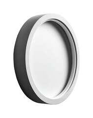 Minimalist round wall mirror design home interior decorative modern style isolated on transparent background, png