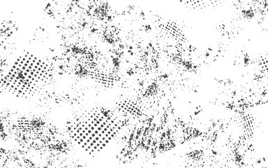 Grunge real organic vintage halftone vector ink print background.Vector Grunge Texture