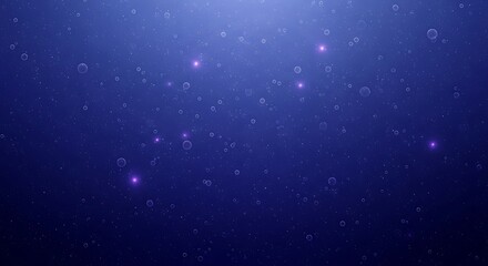 Fototapeta premium Deep Underwater Bubbles and Light.