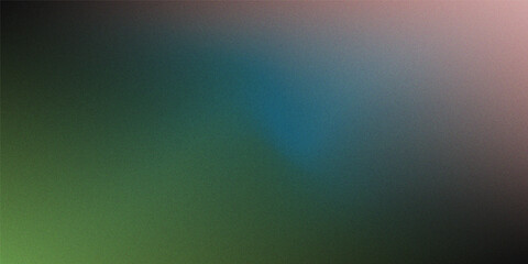 Dark Green and Blue Gradient with Pink Hues and Grain Texture abstract background