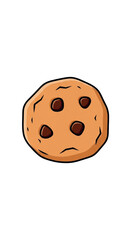 Fototapeta premium Delicious Chocolate Chip Cookie Illustration 1.
