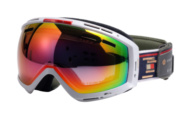 Winter sports action gear ski resort product performance isolated on transparent background, png