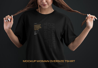 Trendy Oversized Tee Mockup for Bold Youth
