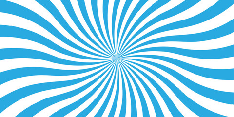 Abstract blue retro with sunburst pattern colorful design. Modern stipes line ray grunge design beam pattern texture. Funky ray elements themes Swirling pattern.
