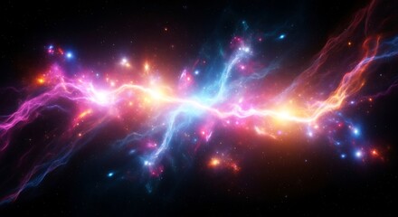 Fototapeta premium Abstract Colorful Energy Burst.