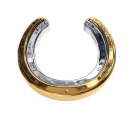 Horseshoe crafting demonstration workshop metalwork, isolated on transparent background, png