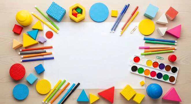 Colorful Educational Toys and Supplies.