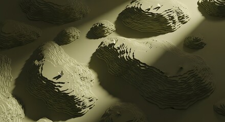 Close Up View of Earthy Textures and Shapes.