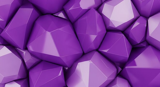 Purple Geometric Crystal Cluster Background.