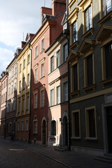 Sun-drenched Old Town European architecture