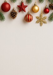 Fototapeta premium Festive holiday decorations elegance