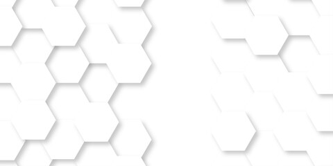 Abstract background with hexagon, modern abstract vector polygonal pattern. Futuristic honeycomb mosaic white background. Hexagon concept design abstract technology.