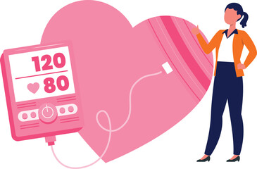 Girl talking about normal blood pressure