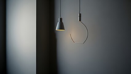 light bulb hanging on a wall