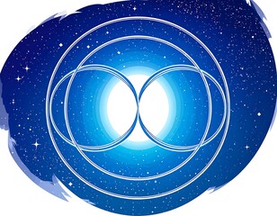 Naklejka premium Abstract celestial symbol