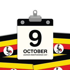Uganda Independence Day Small Wall Calendar