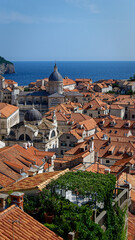 Dubrovniks buildings, roofs and city view 