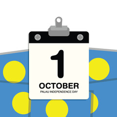 Palau Independence Day Small Wall Calendar