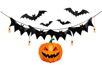 halloween background with pumpkin isolated background