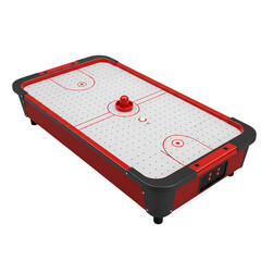 Red and Black Air Hockey Table Game Room Fun Arcade Game Tabletop Recreation Indoor Entertainment Competitive Gameplay on transparent background