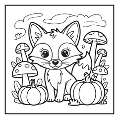 Autumn Coloring Pages | Cozy Fall Leaves, Pumpkins, Animals, Mandalas & Scenery | Bold Easy Outlines for Adults and Kids