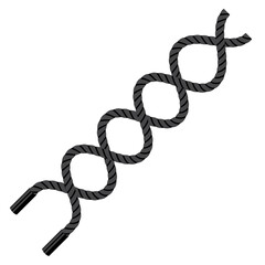 battle rope, exercise vector drawing.